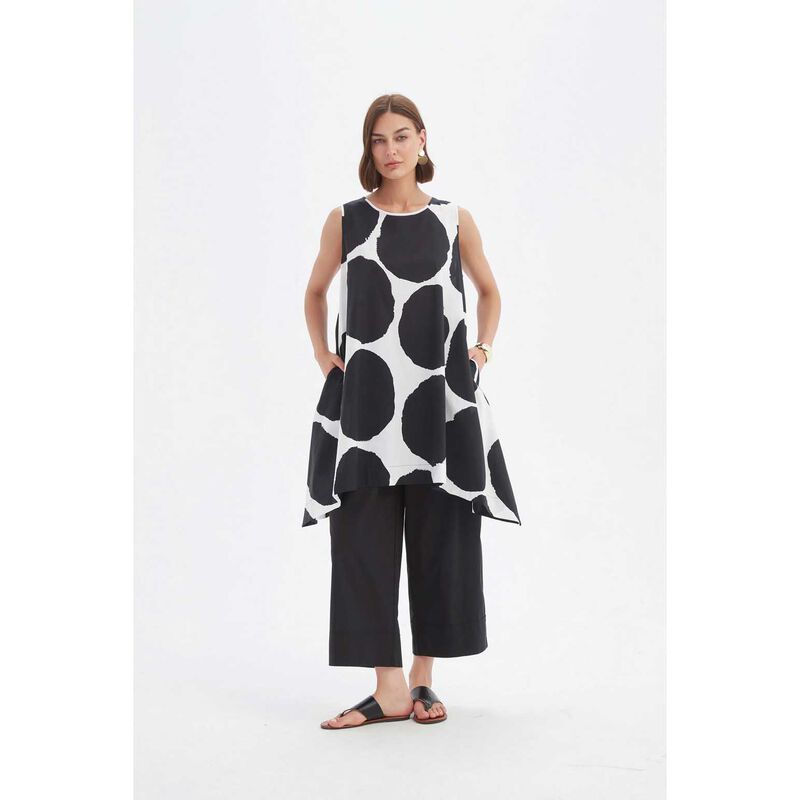 TIRELLI Sleeveless Poplin Print Tunic image number 2